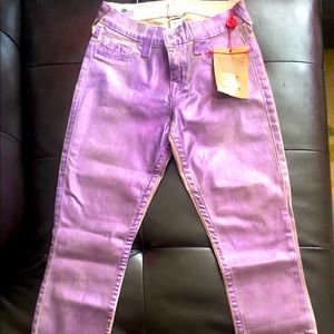 True Religion Metallic Spray Purple size 26